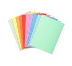 Chemise standard 160gr Exacompta 24 x 32 cm couleurs assorties - Paquet de 100