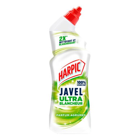 Gel WC Harpic Javel Ultra Blancheur Parfum agrumes - Flacon de 750 ml