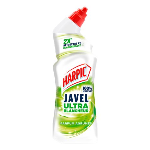 Gel WC Harpic Javel Ultra Blancheur Parfum agrumes - Flacon de 750 ml