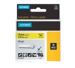 Ruban vinyle Dymo Rhino 12 mm 18432 jaune écriture noire