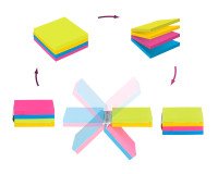 Repositionable cube block Easy Select Post-it® 76 x 76 mm - block of 300 notes