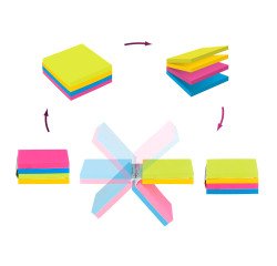 Repositionable cube block Easy Select Post-it® 76 x 76 mm - block of 300 notes