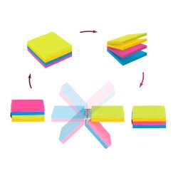 Repositionable cube block Easy Select Post-it® 76 x 76 mm - block of 300 notes