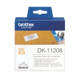 Etiquette adresse papier 38 x 90 mm Brother DK11208 blanche - Rouleau de 400