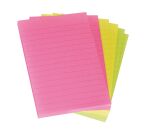 Bloc-notes couleurs assortis lignées Post-It 102 x 152 mm - bloc de 100 feuilles