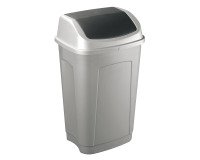 Papelera rectangular basculante Swing 50L