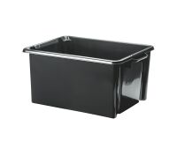 Plastic opbergdoos Strata 48,5 L zwart