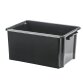 Boîte de rangement plastique 32 L Strata noire