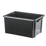 Bac de rangement plastique recyclé Cep Strata - 32 litres - dim : H 24,1 x L 52 cm