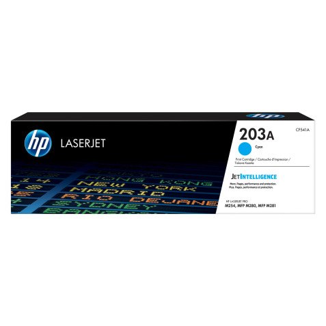 HP 203A - CF54xA Toners couleurs séparées pour imprimante laser