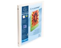 Personaliseerbare map met 4 ringen Exacompta A4 rug 2 cm wit