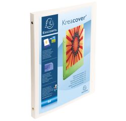 Personaliseerbare map met 4 ringen Exacompta A4 rug 2 cm wit