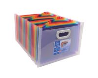 Clasificador de fuelle de polipropileno Exacompta 24 pestañas multicolor