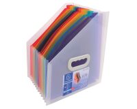 Revistero clasificador Crystal de 12 compartimentos Exacompta