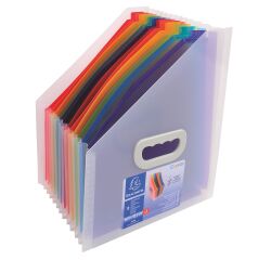 Revistero clasificador Crystal de 12 compartimentos Exacompta