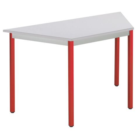 Mesa trapezoidal Gris claro 60 x 60 x 120 cm multiforma Budget