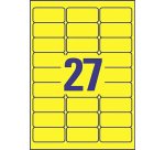 Etiqueta láser ultra resistente de 63,5 x 29,6 mm Avery L6105-20 amarillo - 540 etiquetas