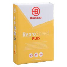 Paper A4 white 80 g Bruneau Reprospeed Plus - Ream of 500 sheets