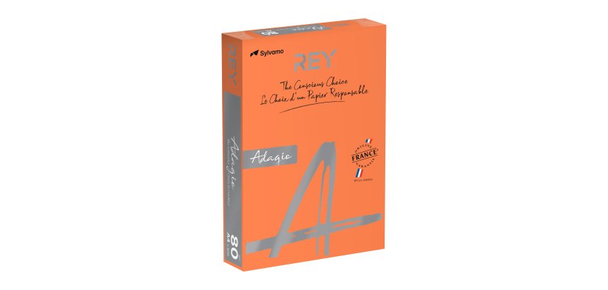 Ramette papier couleur Rey Adagio couleurs intenses A4 80 gr - 500 feuilles