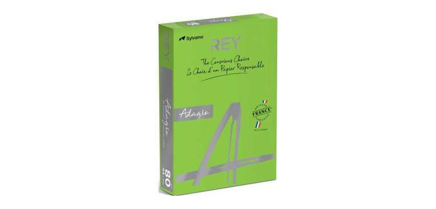 Papier A4 couleur 80 g Rey Adagio couleurs intenses - Ramette de 500 feuilles