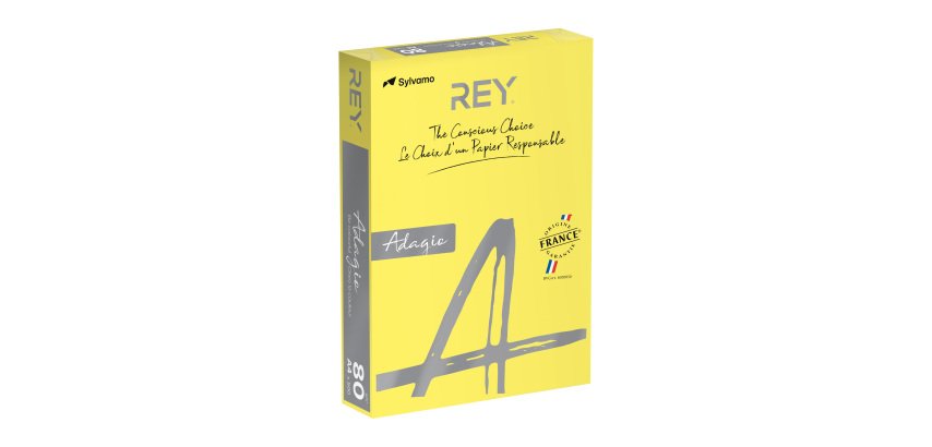Ramette papier couleur Rey Adagio couleurs intenses A4 80 gr - 500 feuilles