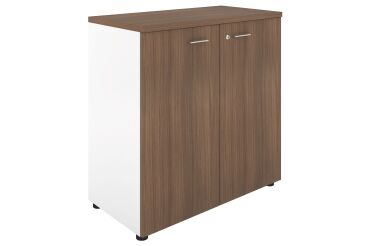 Armoire basse Essenzza/ Darwin  H 89 x L 86 x P 45 cm portes battantes