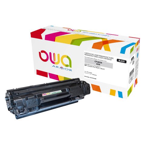 Tóner Owa compatible con HP 83X (CF283X) negro de alta capacidad (2000 páginas)
