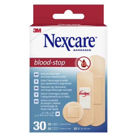 Pansements hémostatique Blood-Stop Nexcare - 3M - Boîte de 30