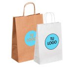 Bolsas de papel personalizadas asas retorcidas