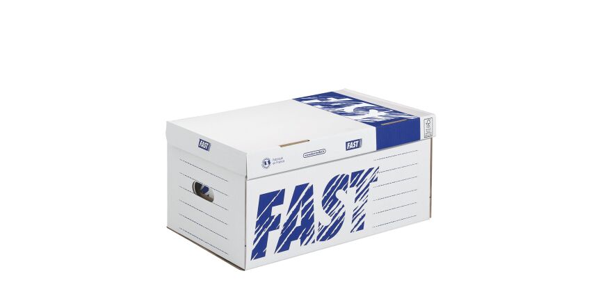 Caisse archive Fast kraft blanc