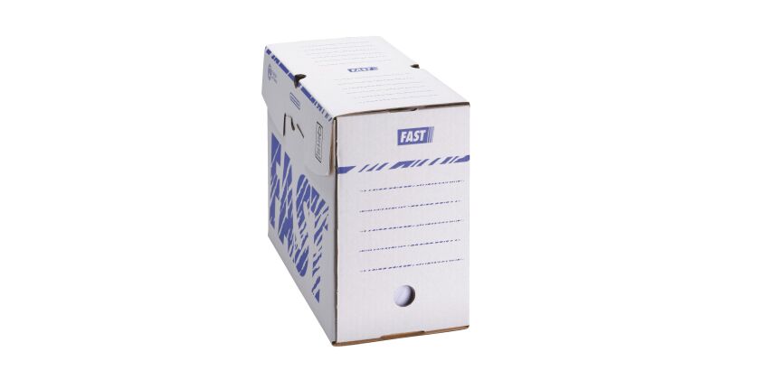 Boîte archives blanche Fast dos 15 cm