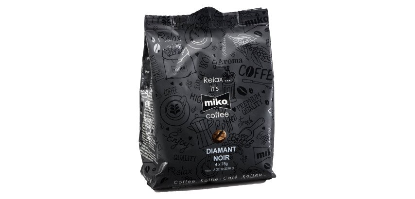 Arabicakoffie met filter Miko Diamant - zwart - 100% arabica - karton van 36 dosissen