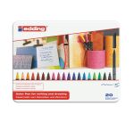 Rotuladores de colores edding 1200 Estuche de 20