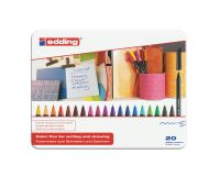 Rotuladores de colores edding 1200 Estuche de 20