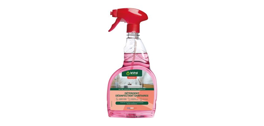 Détergent désinfectant Action anti-calcaire Le Vrai professionnel DDS bruyère - Spray 750 ml