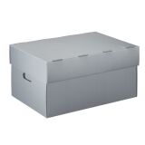 Archivboxen Extendos in Polypropylen H 26 x B 52 x T 36 cm - grau