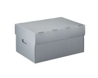 Caja de archivo de polipropileno Extendos - Alto 26 x Ancho 52 x Fondo 36 cm - Reciclable - Gris