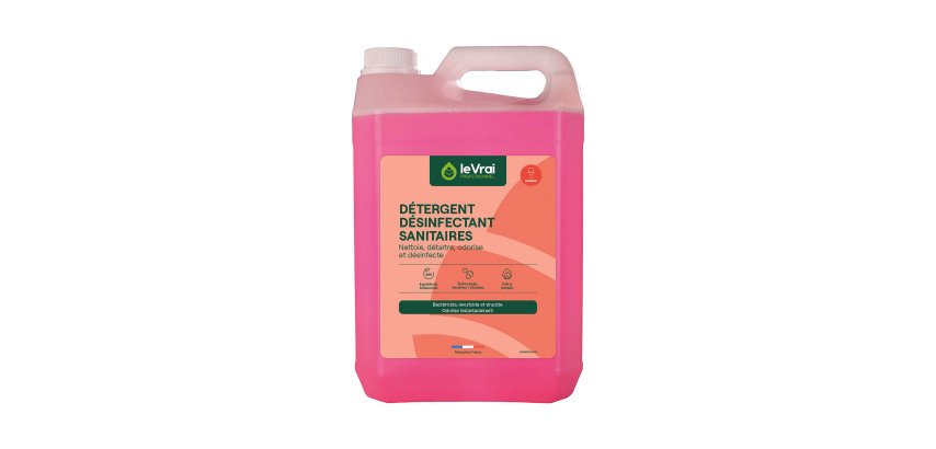 Détergent Désinfectant Sanitaires Le Vrai professionnel - Bidon de 5 L