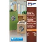 Etiquettes rondes kraft jet d'encre et laser diamètre 60 mm recyclées - Boîte de 240