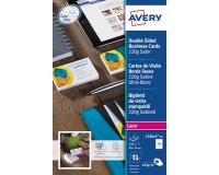 Tarjeta de visita láser Avery Quick and Clean C32016 - 85 x 54 mm 220 g blanco - Paquete de 250