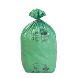 Bolsas de basura Ecológicas sin Autocierre 42 micras 110L - Paquete de 200 bolsas