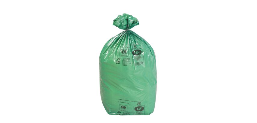 Umweltfreundliche Müllsäcke 110 L - 200er-Packung - grün