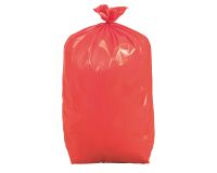 Bolsas de basura Rojo sin Autocierre 25 micras 25L - Rollo de 25 bolsas