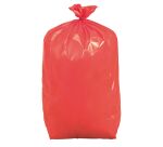 Sac poubelle 110 litres tri sélectif rouge opaque - carton de 200