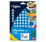 Pastille adhésive Ø 15 mm - pochette de 960 gommettes