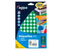 Pastille adhésive Ø 15 mm - pochette de 960 gommettes