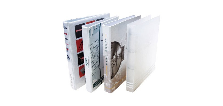 Carpetas de anillas Polipropileno natural personalizables