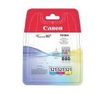 Canon CLI521 Pack de 3 couleurs