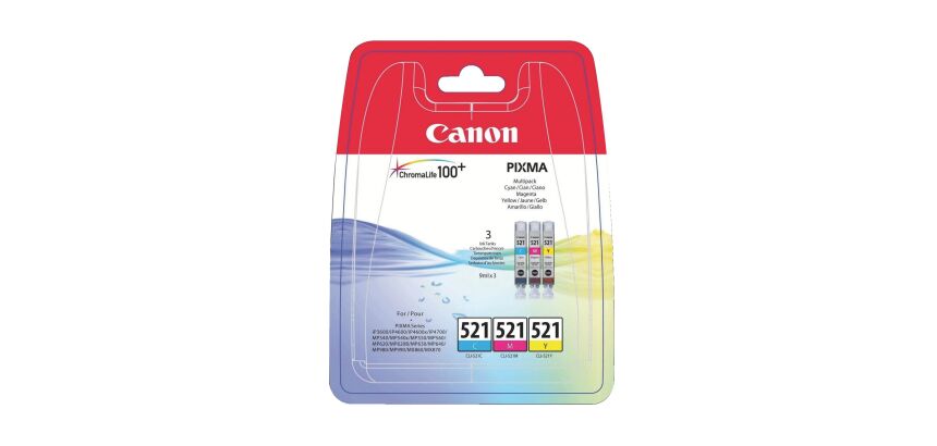 Canon CLI521 Pack de 3 couleurs