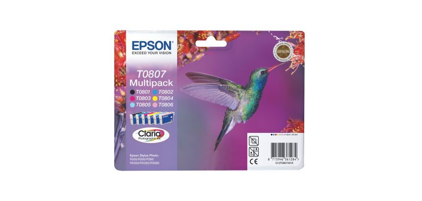 Epson T0807 Pack de 6 couleurs
